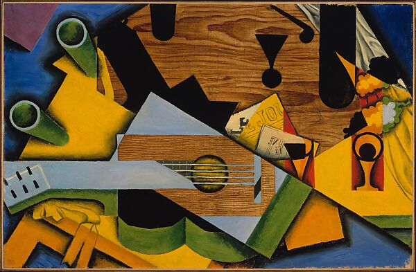 Still Life with a Guitar, Juan Gris, Oil on canvas