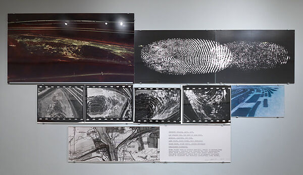 Identity Stretch, Dennis Oppenheim, Gelatin silver and chromogenic prints, graphite and wax crayon, dry mounted to board