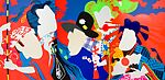 Doll Festival, Shinohara Ushio, Triptych of color screen prints on paper; edition 1/100, Japan