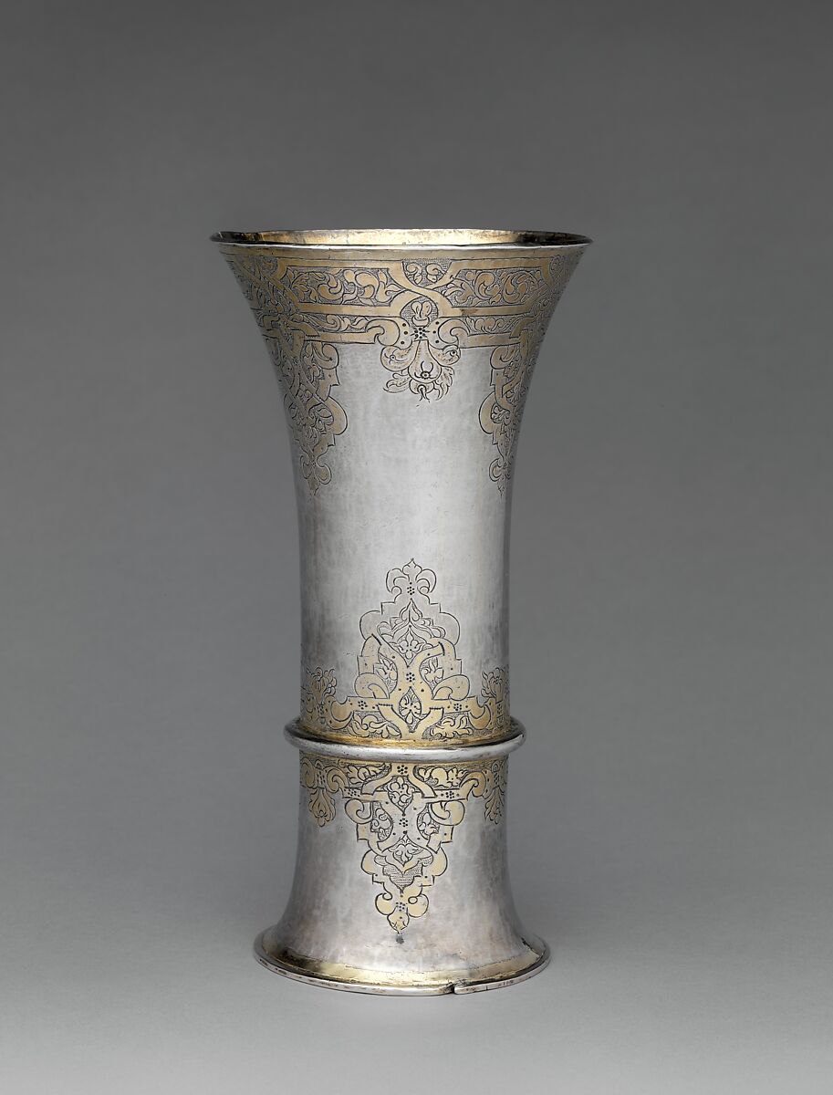 Footed beaker, Paulus Brölfft, Silver, partially gilded