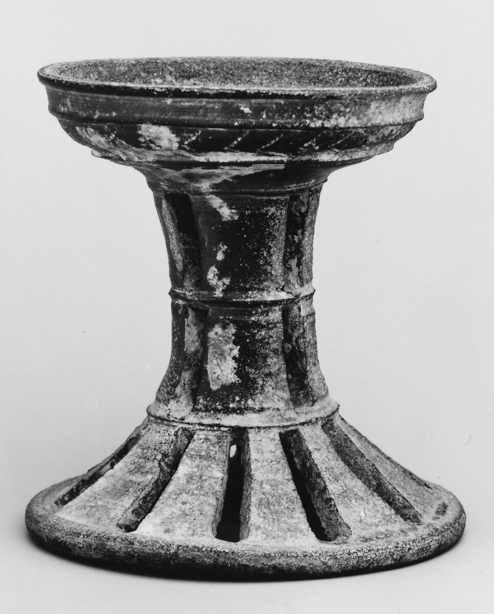 Pedestal, High fired pottery, Korea