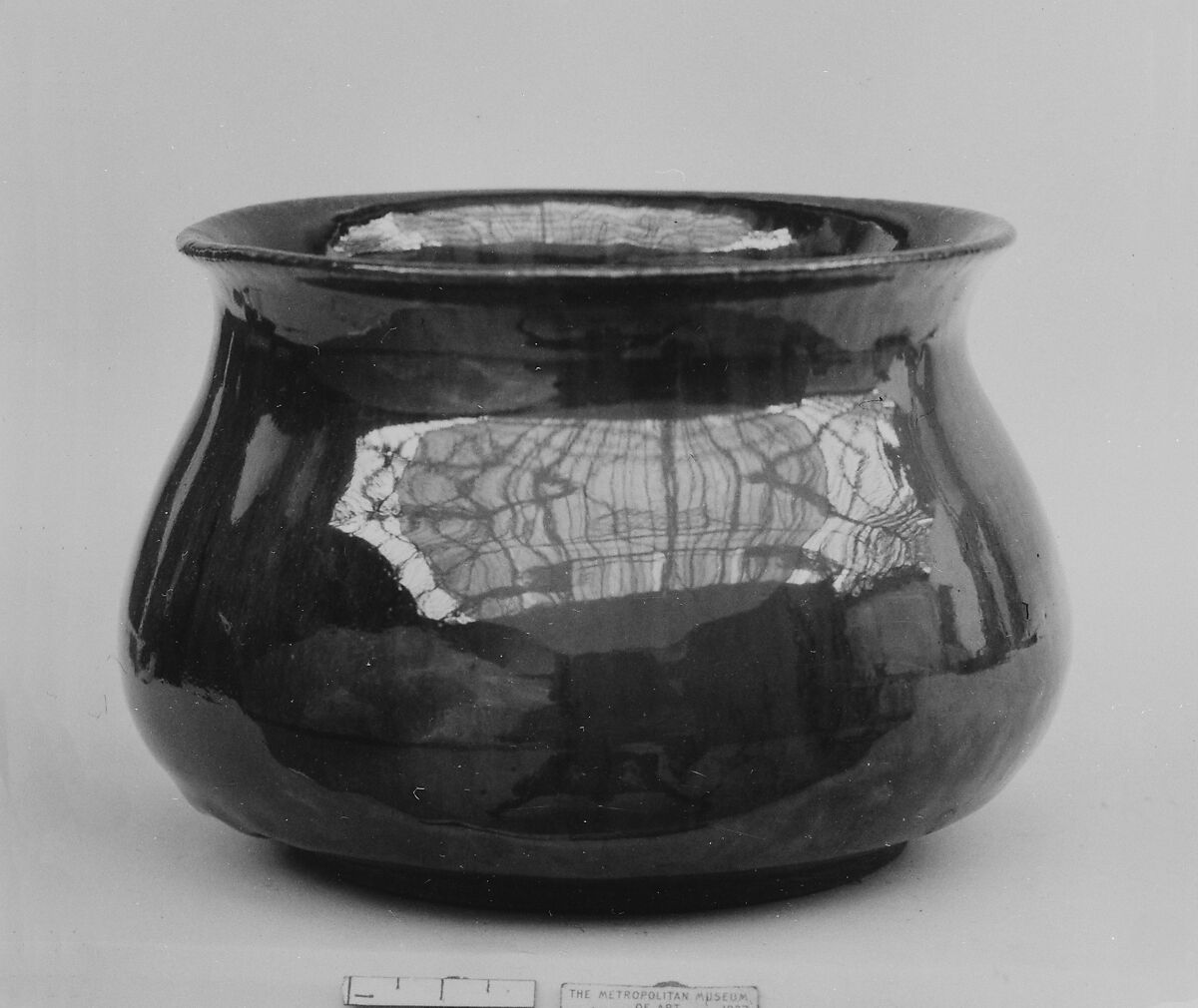 Used-Water Container (Kensui), Stoneware with iron glaze (Takatori ware), Japan