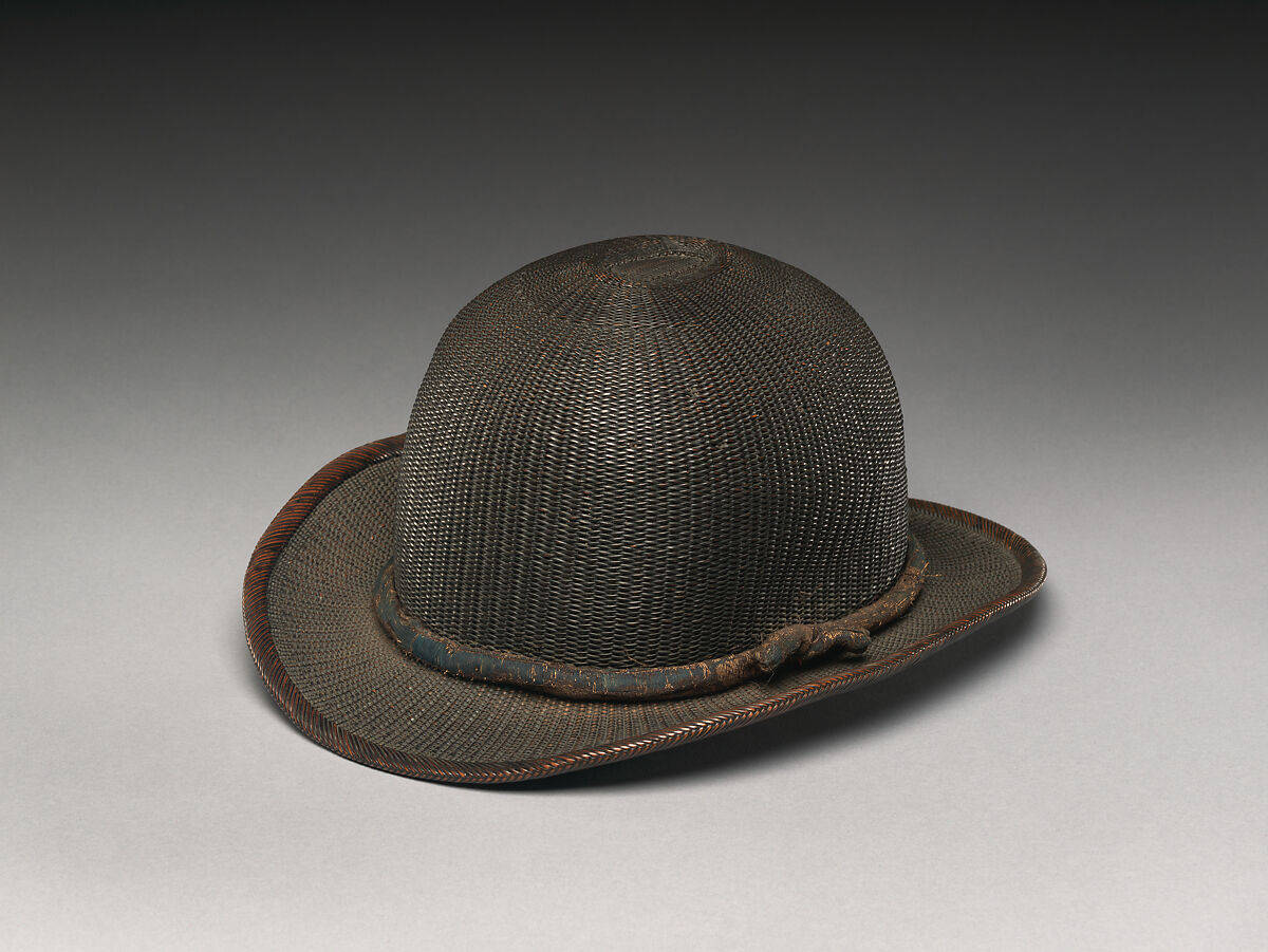 Bowler Hat, Hayakawa Shōkosai I, Timber bamboo, rattan, and brocaded silk, Japan