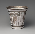Vase with cityscape, Maija Grotell, Earthenware, American