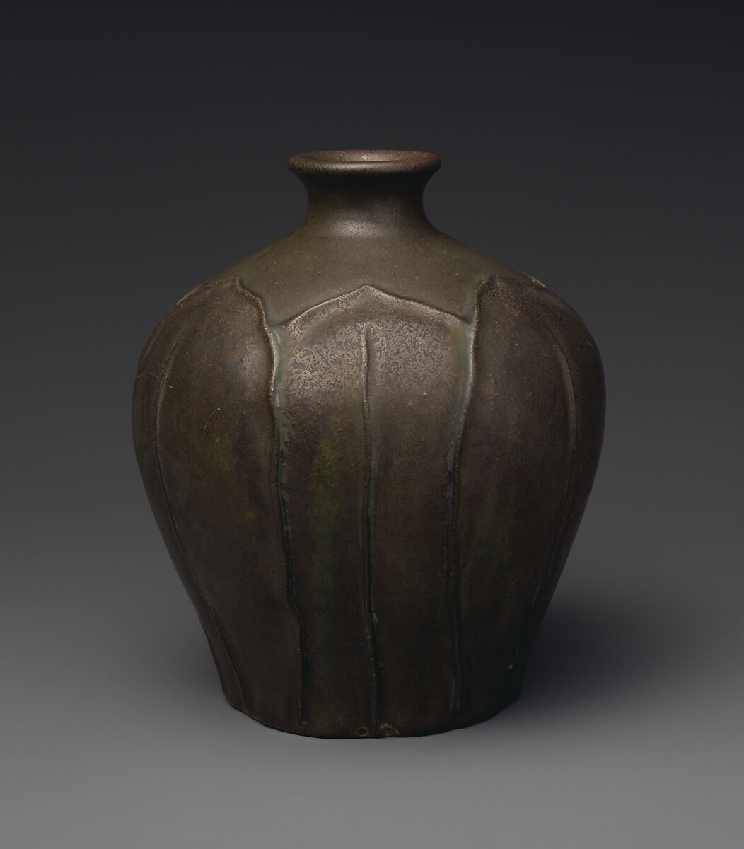 Vase, William J. Walley, Earthenware, American