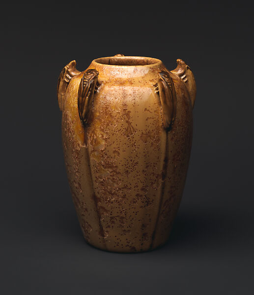 Vase with cicadas, Adelaide Alsop Robineau, Porcelain, American