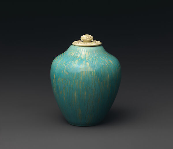 Covered jar, Adelaide Alsop Robineau, Porcelain, American