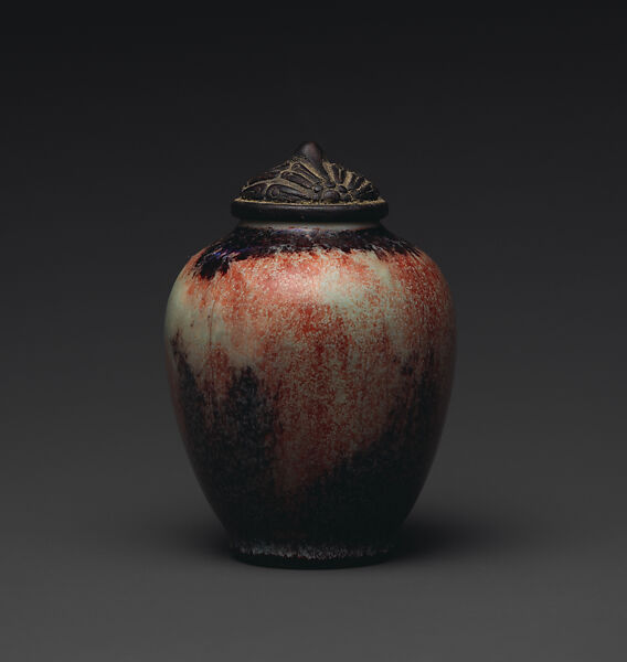 Covered jar, Adelaide Alsop Robineau, Porcelain, American