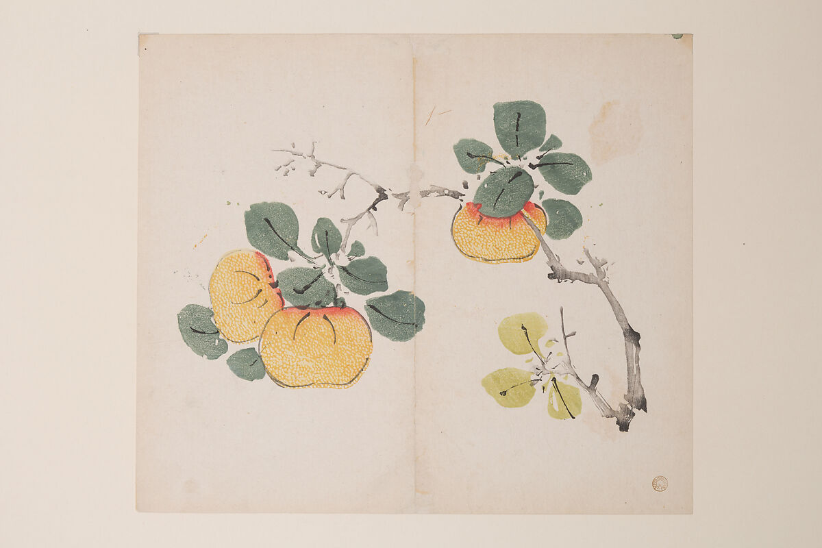 Page from the Ten Bamboo Studio Manual of Painting and Calligraphy, Hu Zhengyan, Individual leaf from a printed book; ink and color on paper, China