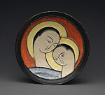 Plaque with Madonna and Child, Maija Grotell, Earthenware, American