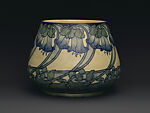 Vase with bellflowers, Esther Huger Elliot, Earthenware, American