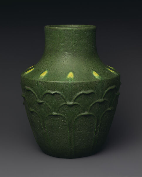 Vase, Grueby Faience Company, Earthenware, American