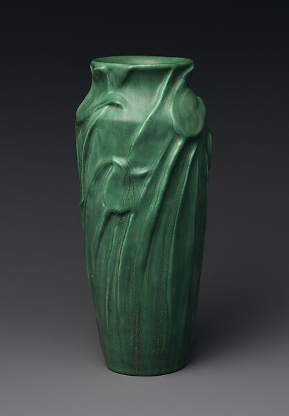 Vase with tulips, Mary Chase Perry, Stoneware, American