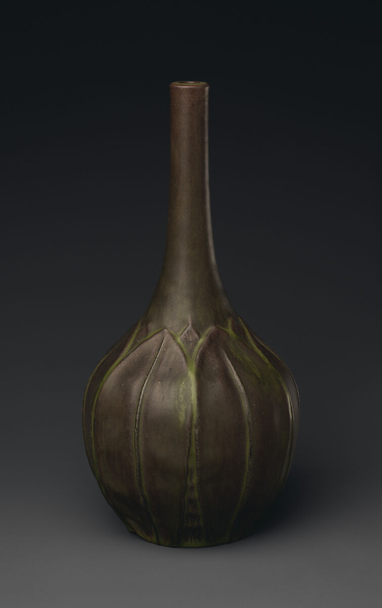 Vase, William J. Walley, Earthenware, American