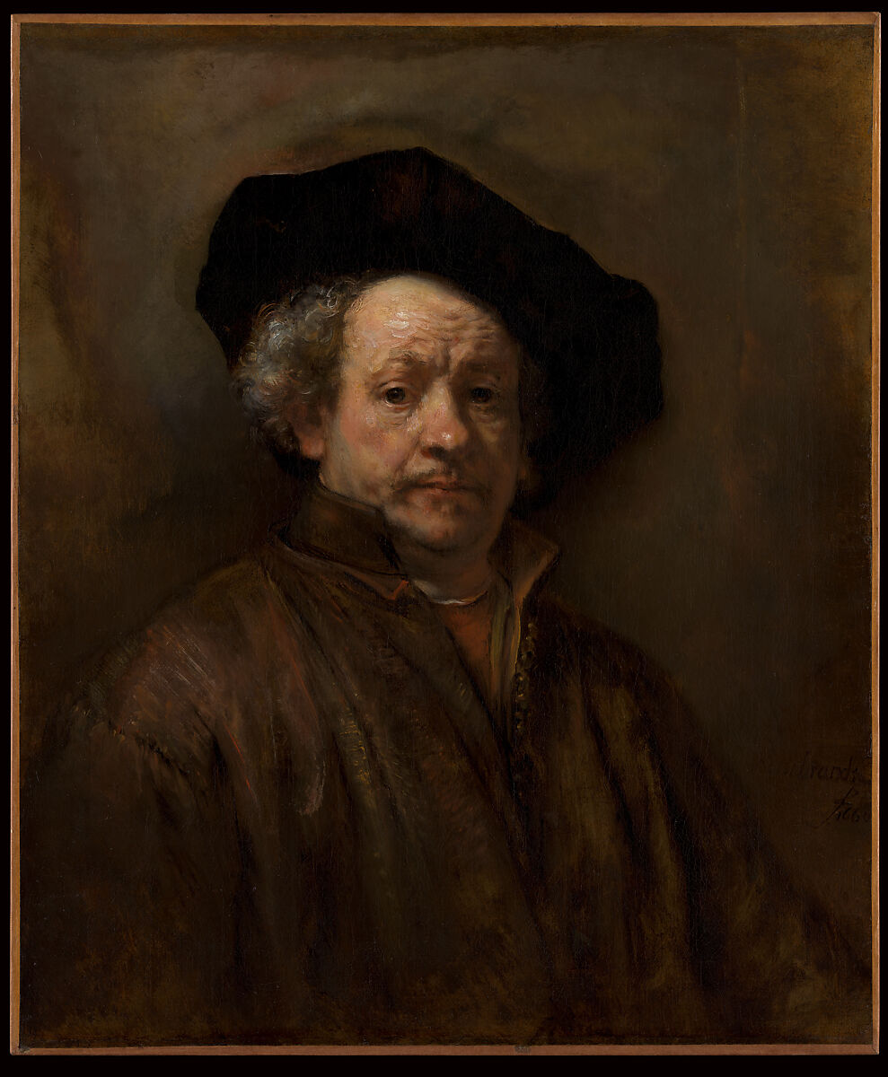 Self-Portrait, Rembrandt (Rembrandt van Rijn), Oil on canvas
