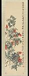 Nandina, Qi Baishi, Hanging scroll; ink and color on paper, China