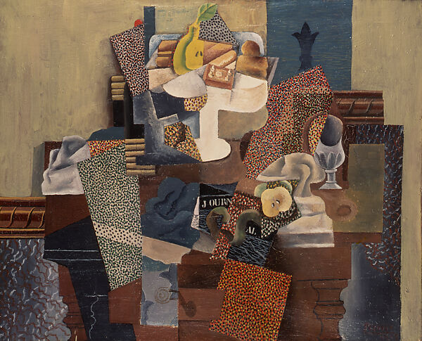 Still life with Compote and Glass, Pablo Picasso, Oil on canvas