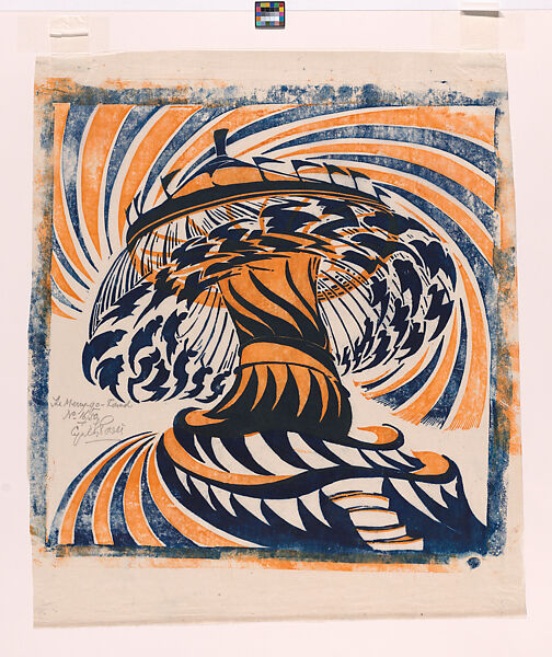 The Merry-Go-Round, Cyril E. Power, Linocut on Japanese paper