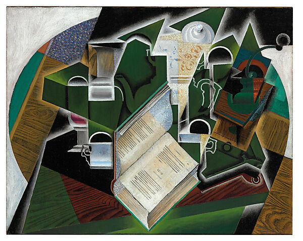 Book, Pipe, and Glasses, Juan Gris, Oil on canvas