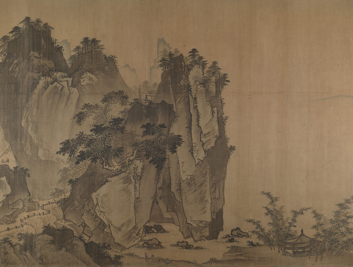 Second half of Ten Thousand Li of the Yangzi River, Unidentified artist, Handscroll; ink and color on silk, China