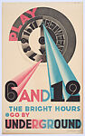 Play Between 6 and 12--The Bright Hours, Edward McKnight Kauffer, Lithograph