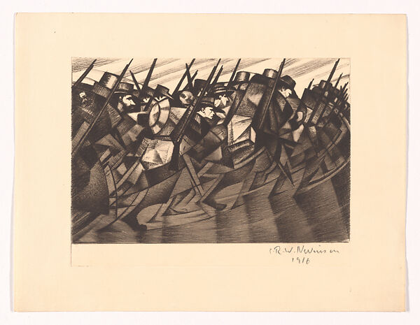 Returning to the Trenches, Christopher Richard Wynne Nevinson, Drypoint