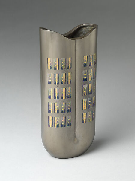 7 o'clock NY, Nakagawa Mamoru 中川衛, Cast alloy of copper, silver, and tin with inlays of copper, silver, and gold, Japan