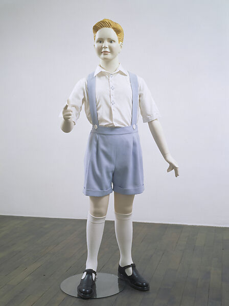 Boy, Charles Ray, Painted fiberglass, steel, fabric and glass