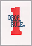 One Drop Rule, Ben Blount, Letterpress from wood type