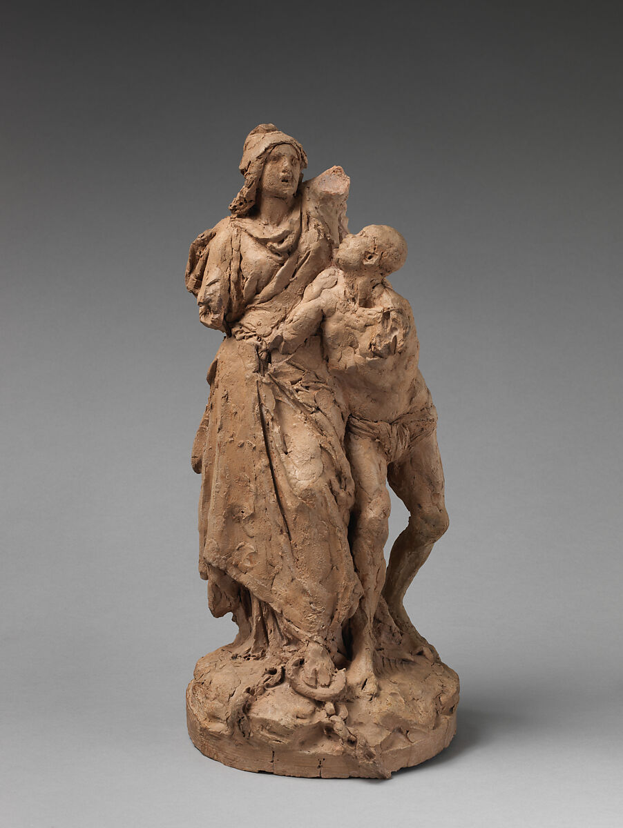 Sketch of an Allegory of the Abolition of Slavery, Anonymous, French School, 19th Century, Terracotta