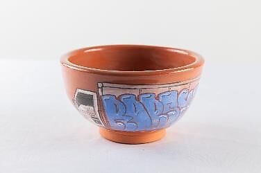 Grafitti Truck Bowl 4, Roberto Lugo, Glazed ceramic