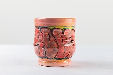 Grafitti Cup 3, Roberto Lugo, Glazed ceramic