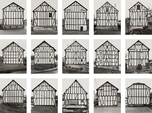 Framework Houses, Bernd and Hilla Becher, Gelatin silver prints