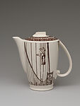Our America with Bridge Building,  Coffee pot, Rockwell Kent, Earthenware, American