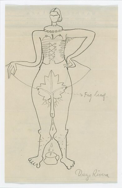 Exquisite corpse (Frida), Frida Kahlo, Pencil on paper
