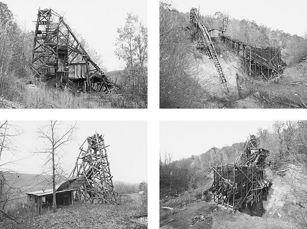 Coal Tipple, 4 Views, Walacavage Coal Co., Bear Valley, Schuylkill County, Pennsylvania, United States, Bernd and Hilla Becher, Gelatin silver prints