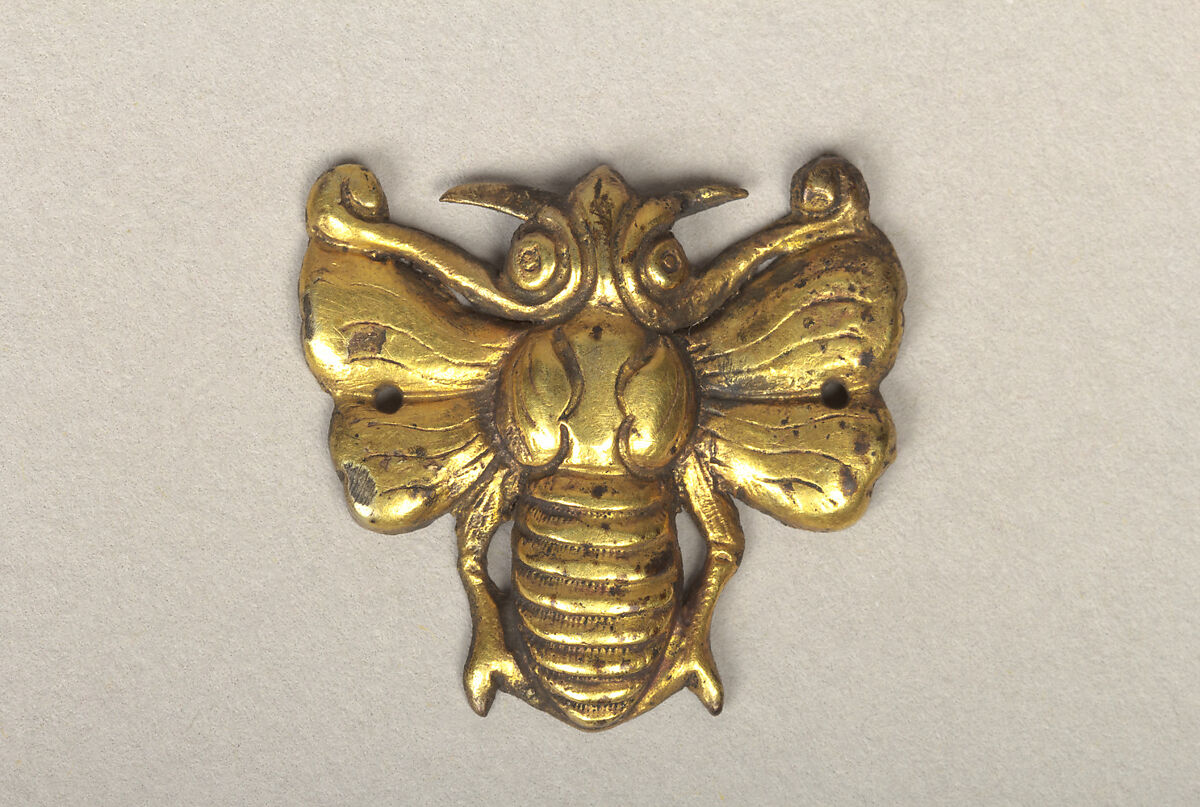 Bee-shaped ornament, Gold, Korea