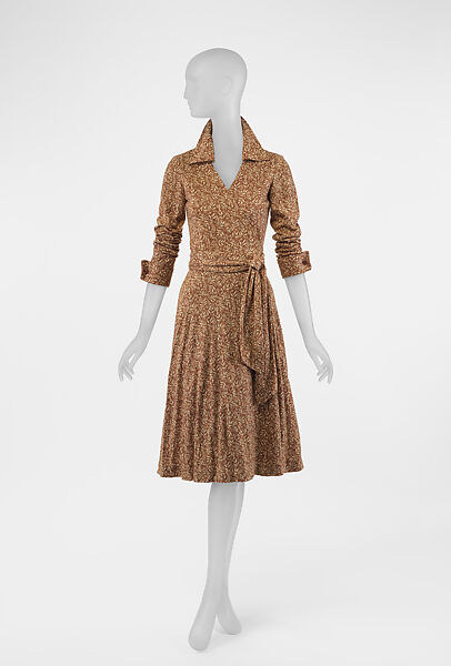 Dress, Diane von Furstenberg, cotton, American