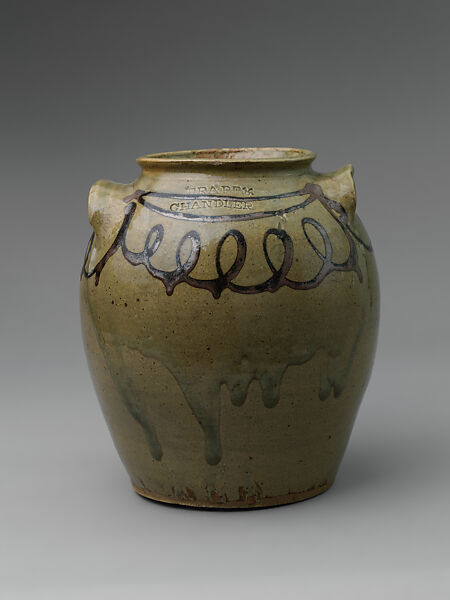 Unrecorded  Edgefield District potter, Alkaline-glazed stoneware with iron slip, American