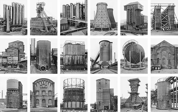 Collective Portrait: Objects with Different Functions, Grube Anna, Alsdorf / Aachen, Bernd and Hilla Becher, Gelatin silver prints