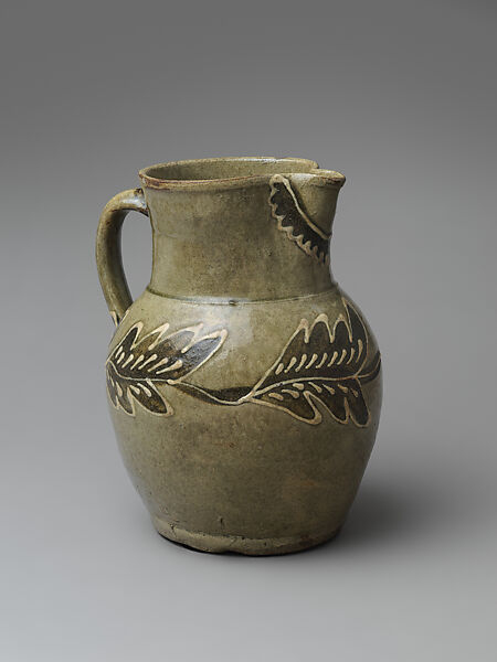 Unrecorded  Edgefield District potter, Alkaline-glazed stoneware with kaolin and iron slip, American