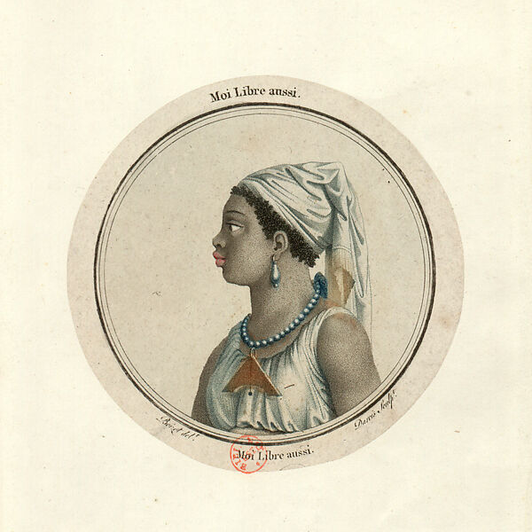 Print of a Free Woman, Louis Darcis, Engraving