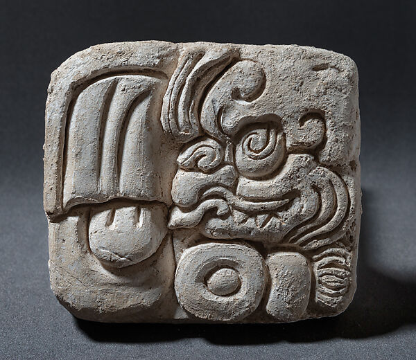 Glyph block, Stucco, Maya