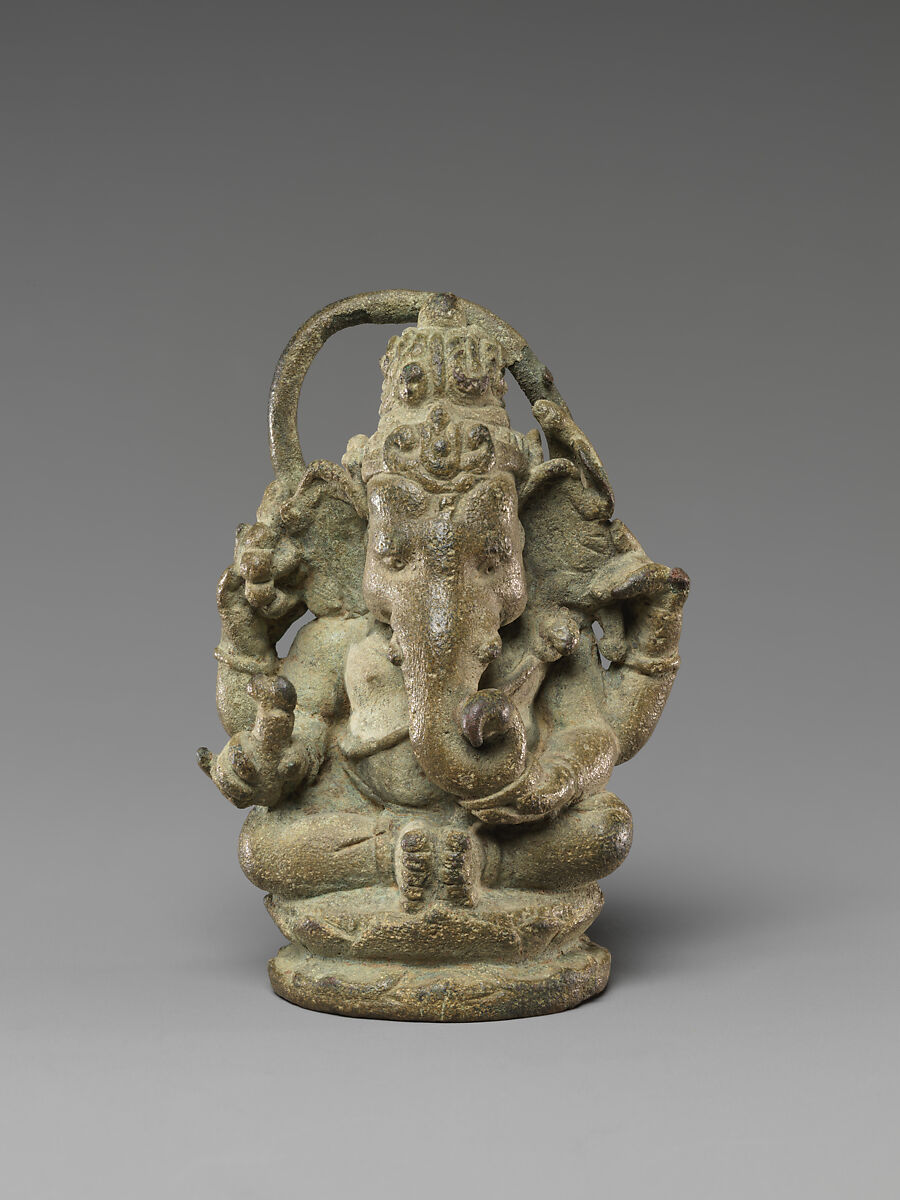 Seated Four-Armed Ganesha, Bronze, Indonesia, Java