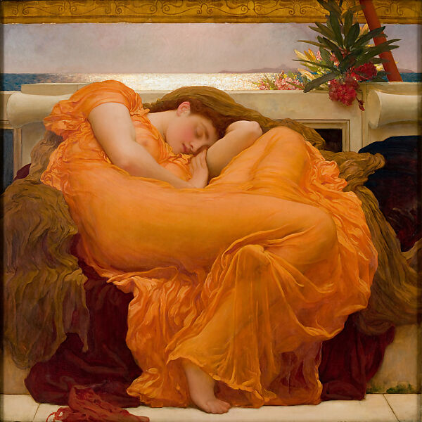 Flaming June, Frederic, Lord Leighton, Oil on canvas