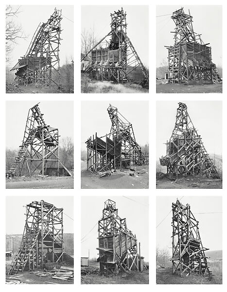 Coal Tipples, Pennsylvania, United States, Bernd and Hilla Becher, Gelatin silver prints