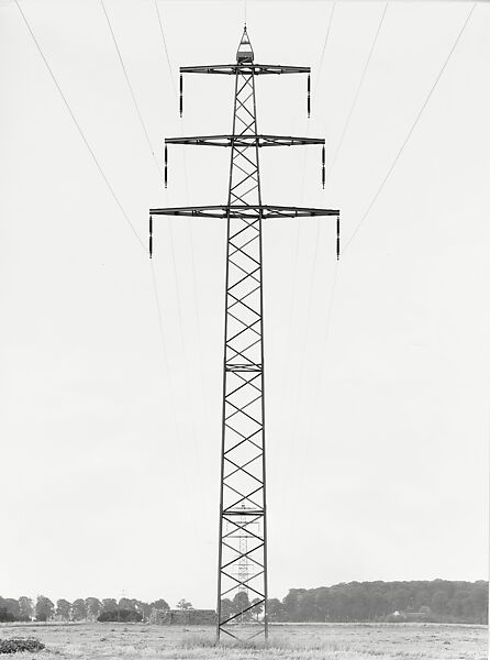 High Tension Pylon near Düsseldorf, Germany, Bernd and Hilla Becher, Gelatin silver print