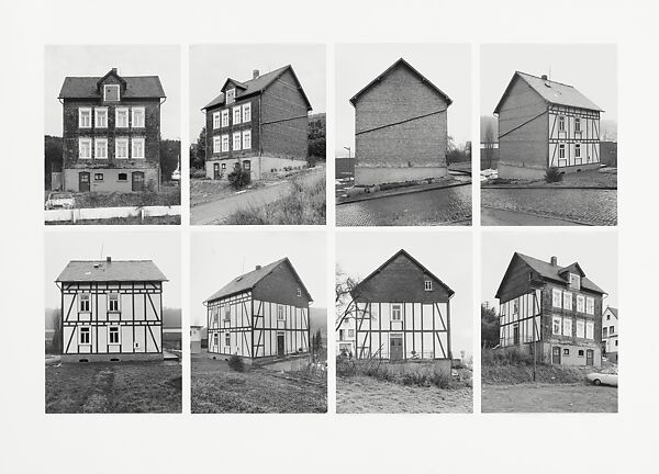 Framework House, 8 Views, Hauptstraße 3, Birken, Germany, Bernd and Hilla Becher, Gelatin silver prints