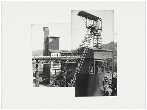 Eisernhardter Tiefbau Mine, Eisern, Germany, Bernd Becher, Collage of three gelatin silver prints