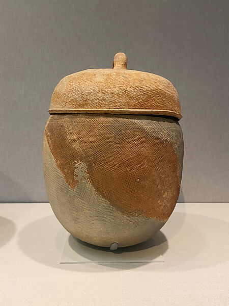 Large jar with cover, Stoneware, Korea